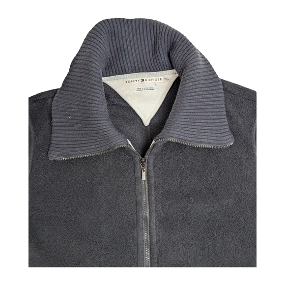 Vintage Tommy Hilfiger Fleeze Zip Up, Made In Hong Kong, XL - Picture 3 of 6